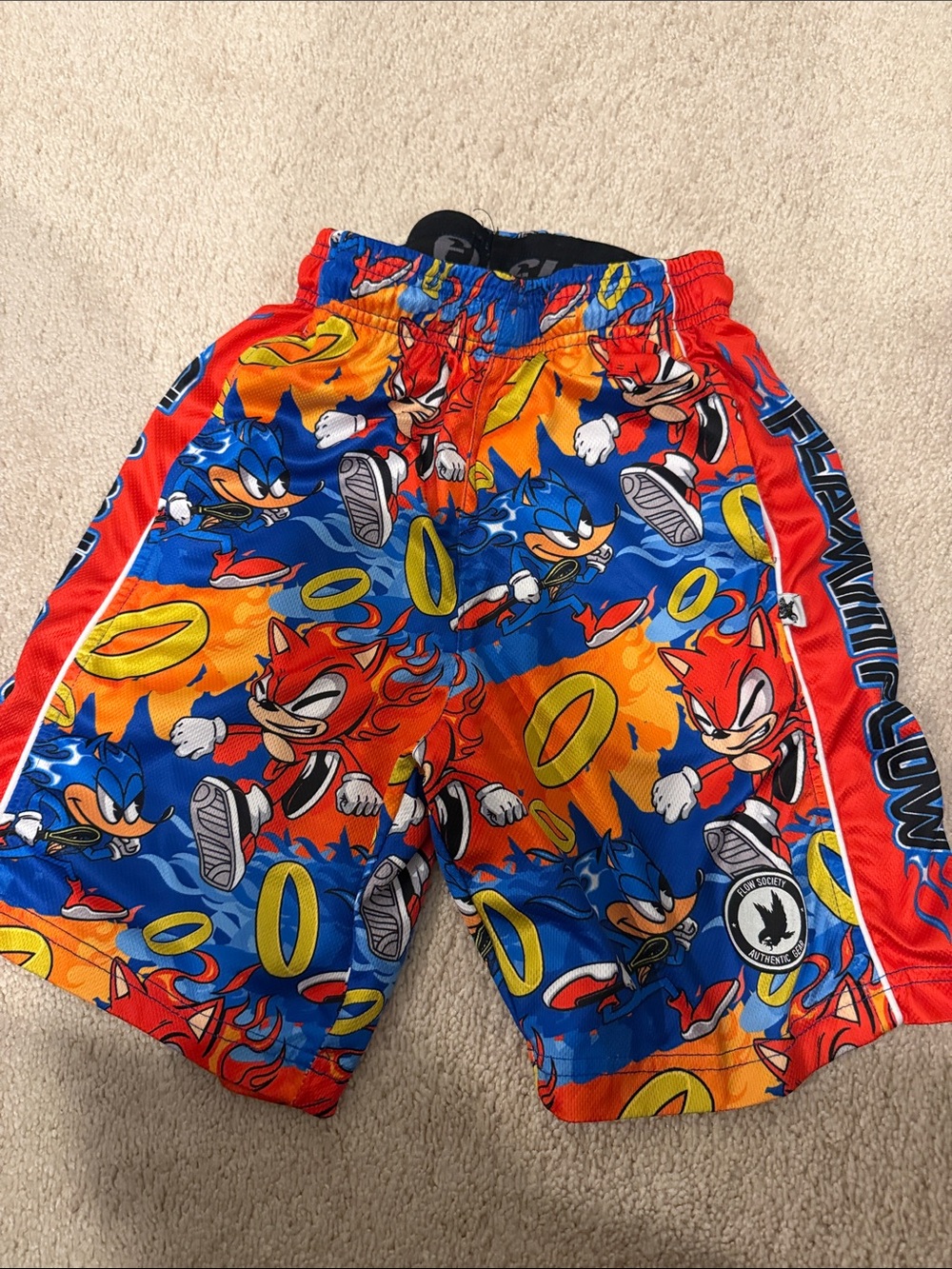 Flow Society Sonic the Hedgehog shorts size M